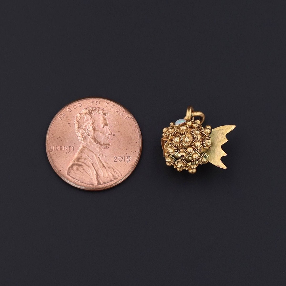 Puffer Fish Charm | Antique Charm - Trademark Antiques