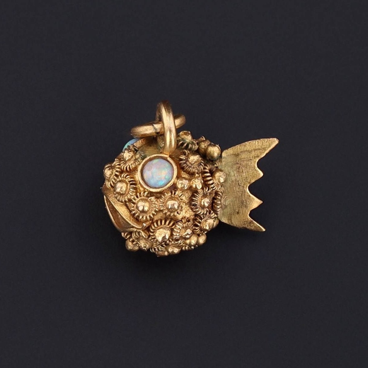 Puffer Fish Charm | Antique Charm - Trademark Antiques