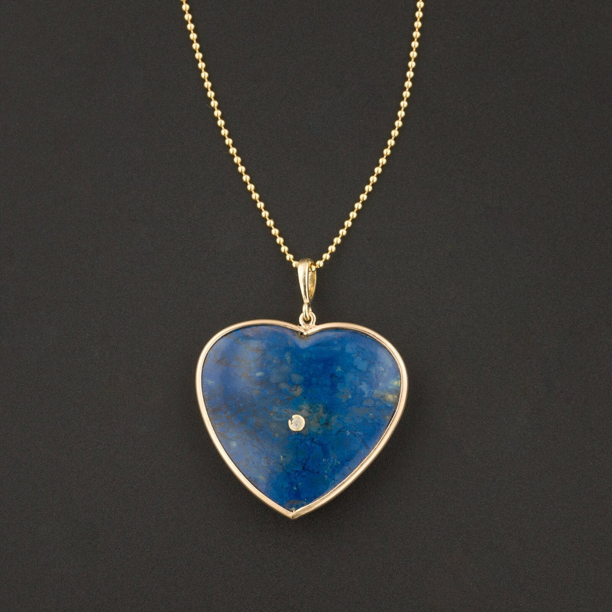 RESERVED FOR M. = Lapis Bird Conversion Pendant of 14k Gold - Trademark Antiques