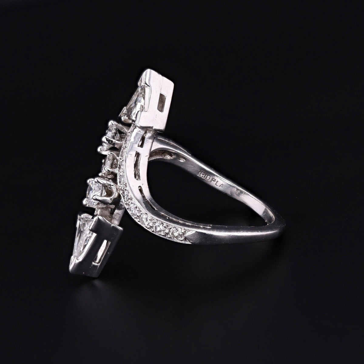 RESERVED for S - Diamond Arrow Ring | Vintage Ring - Trademark Antiques