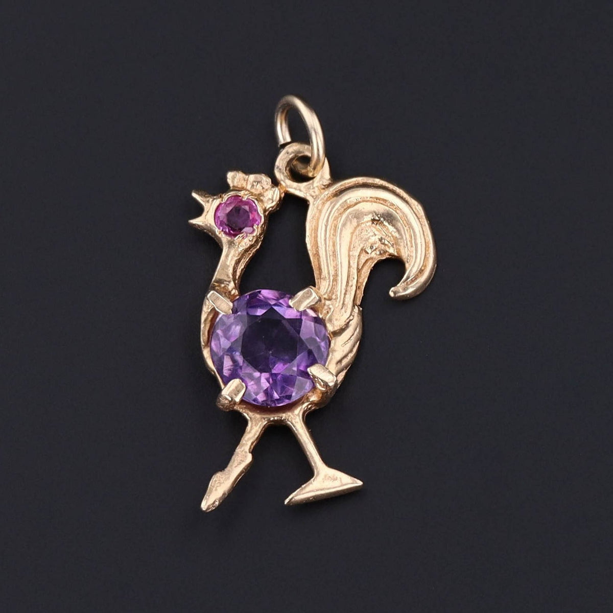 Rooster Charm | Vintage Rooster Charm - Trademark Antiques