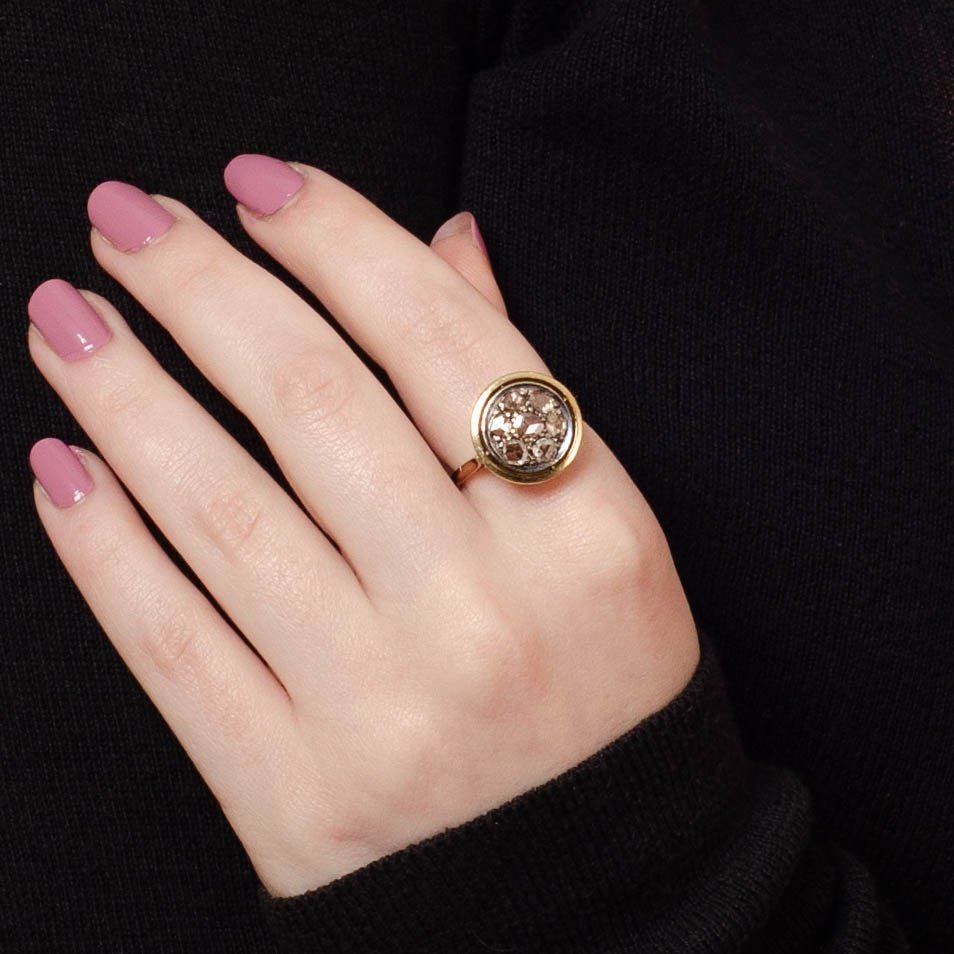 Rose Cut Diamond Ring | Antique Ring - Trademark Antiques