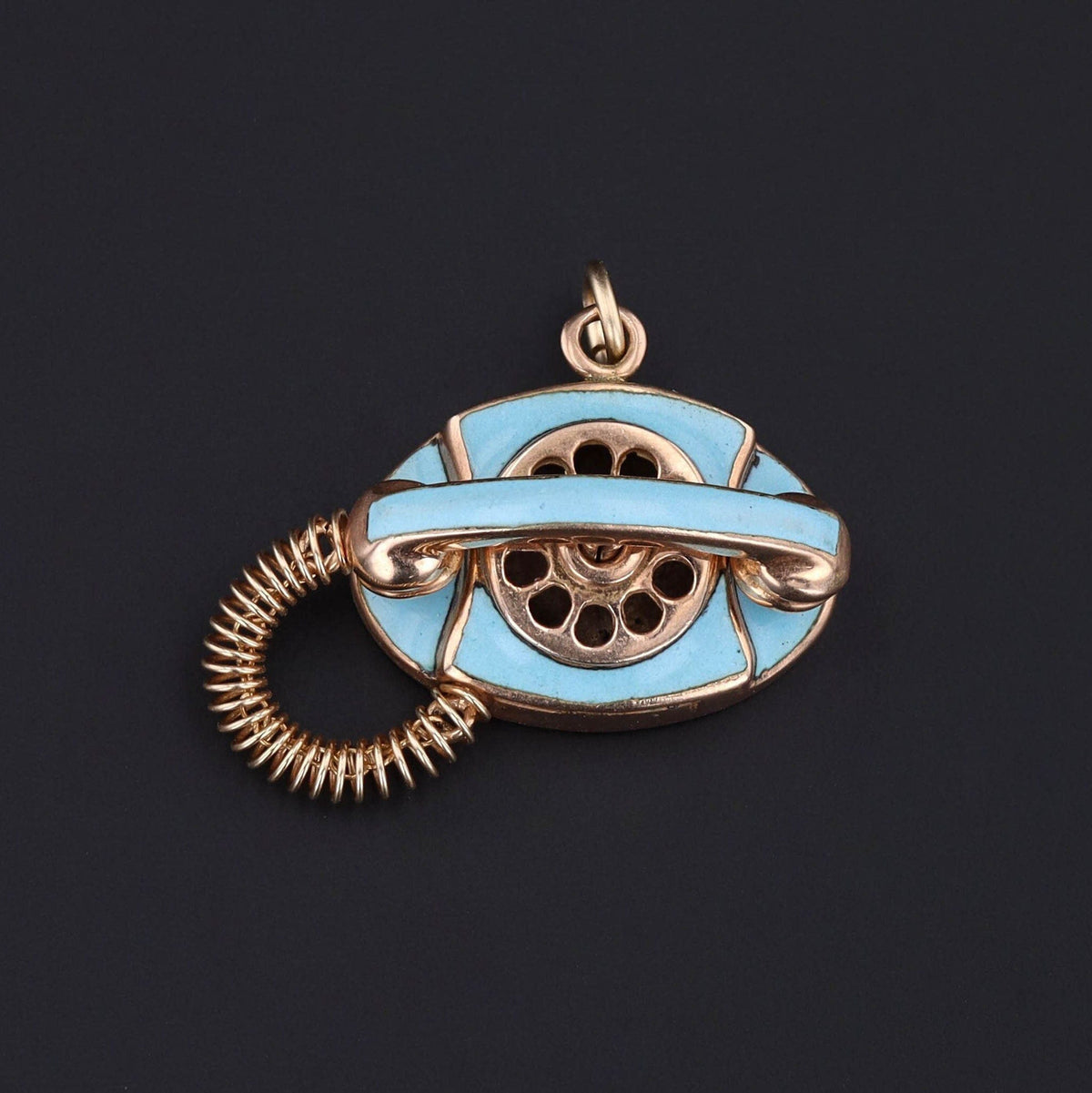 Rotary Phone Pendant | Telephone Charm or Pendant - Trademark Antiques