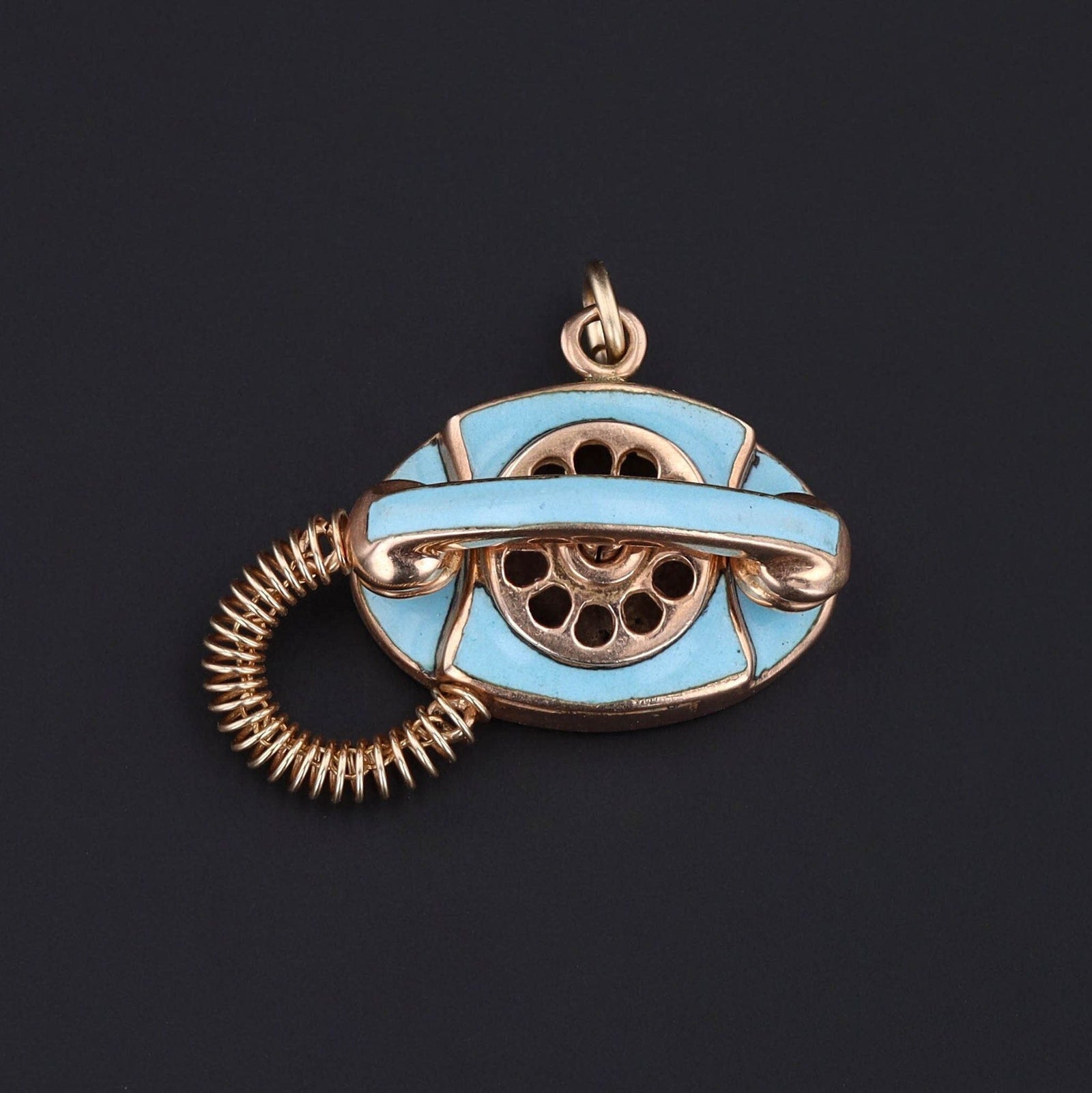 Rotary Phone Pendant | Telephone Charm or Pendant - Trademark Antiques