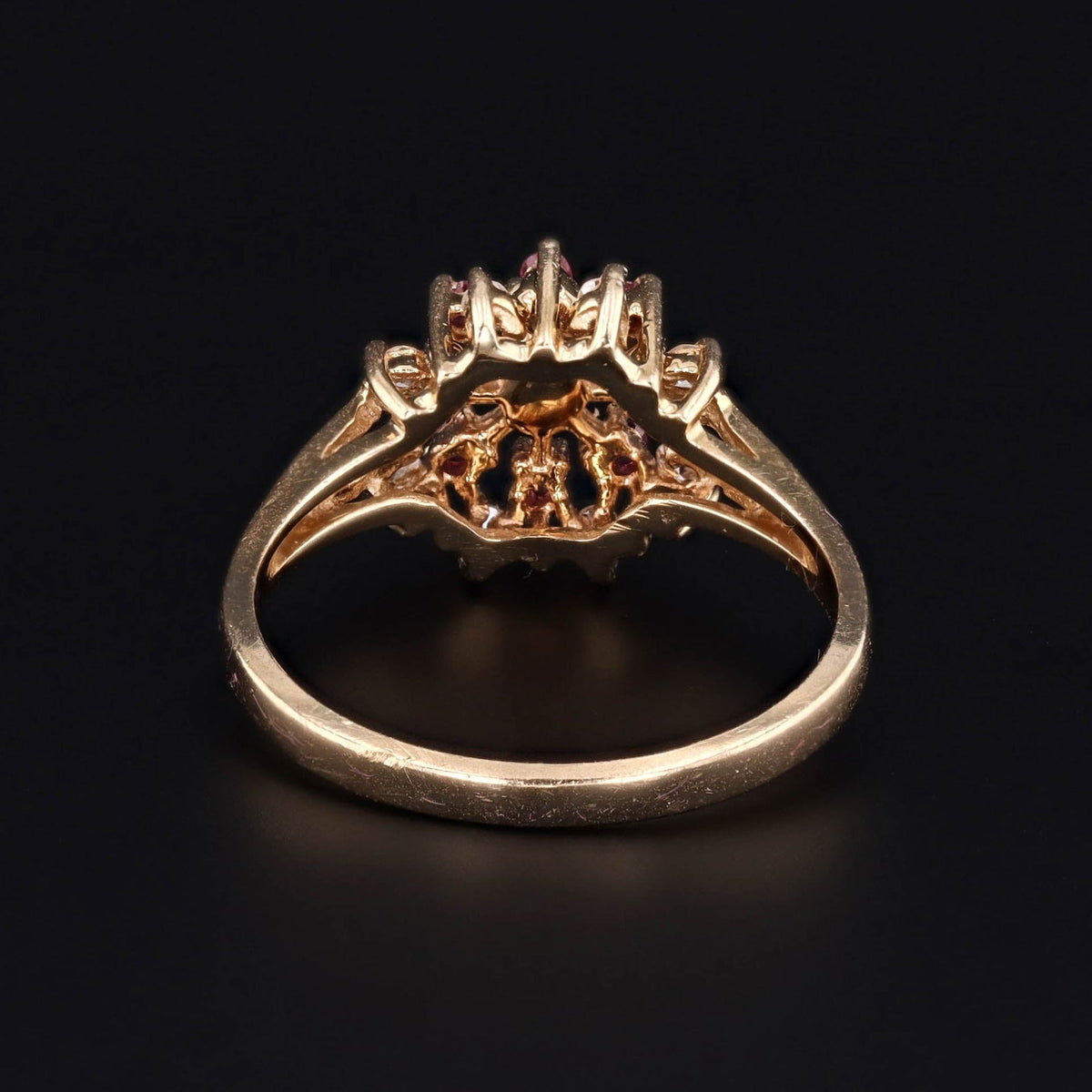 Ruby &amp; Diamond Ring | Vintage Ring - Trademark Antiques