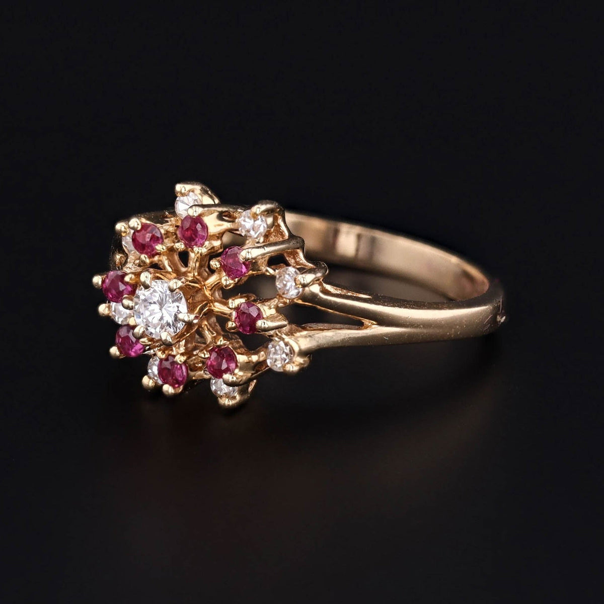 Ruby &amp; Diamond Ring | Vintage Ring - Trademark Antiques