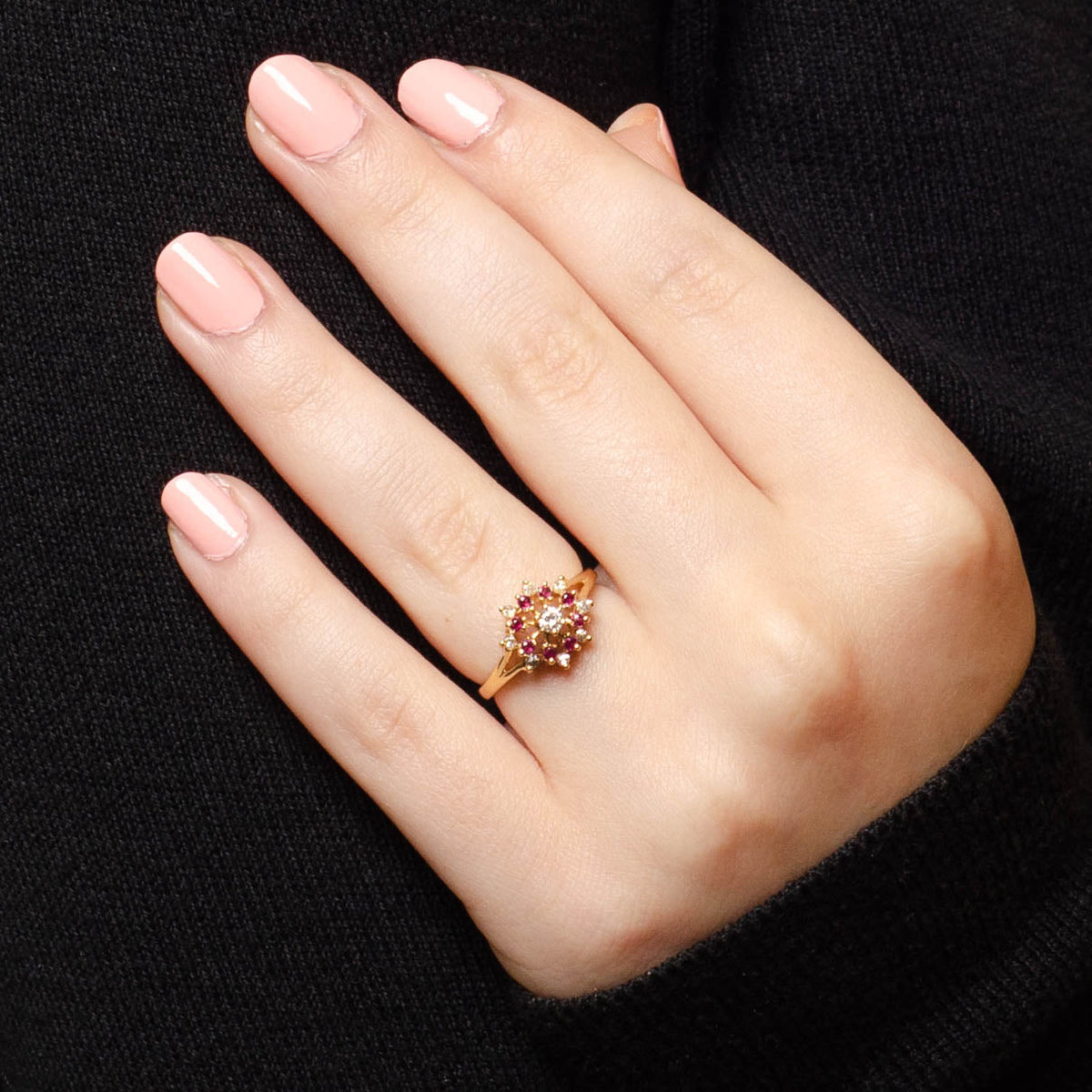 Ruby &amp; Diamond Ring | Vintage Ring - Trademark Antiques