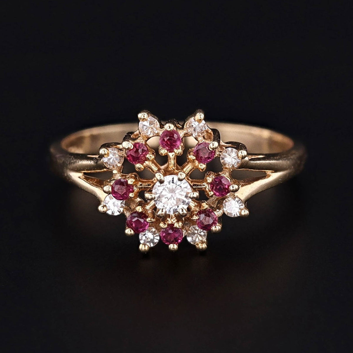 Ruby &amp; Diamond Ring | Vintage Ring - Trademark Antiques