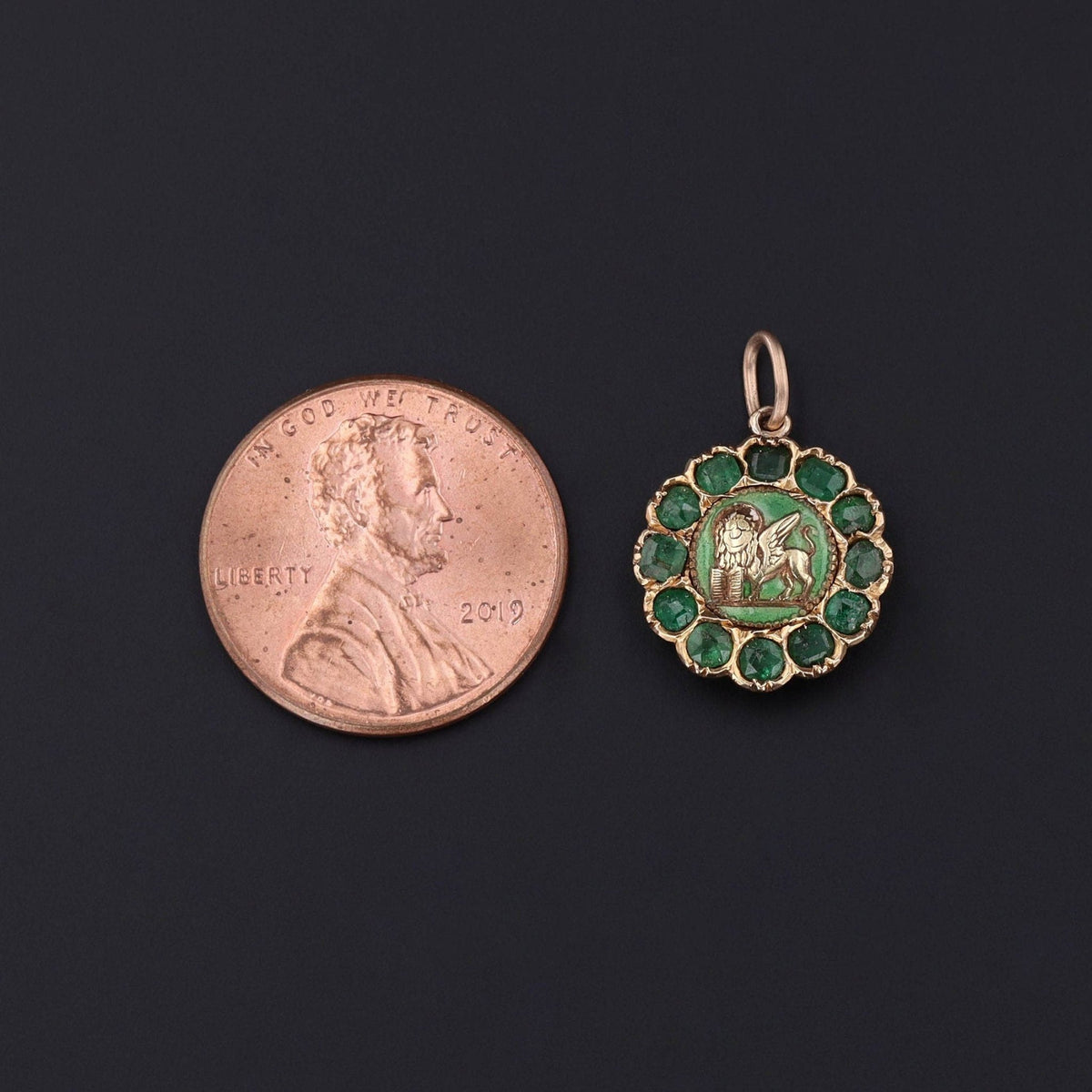 Saint Mark Charm | Winged Lion Charm - Trademark Antiques