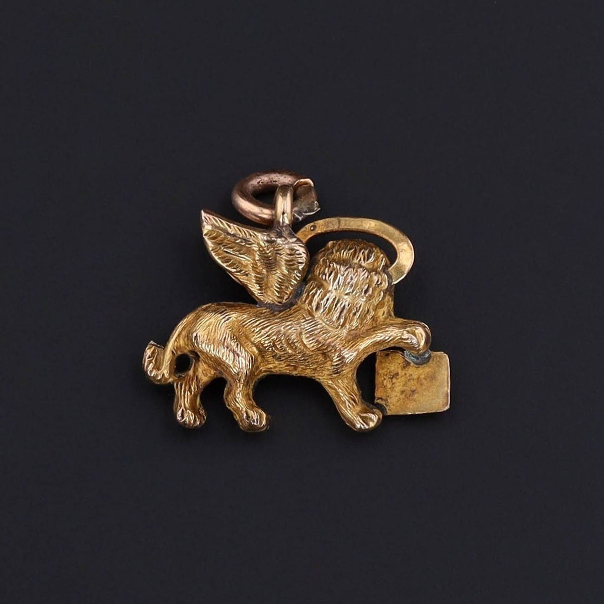 Saint Mark Charm | Winged Lion Charm - Trademark Antiques