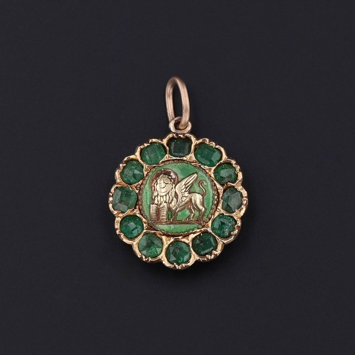 Saint Mark Charm | Winged Lion Charm - Trademark Antiques