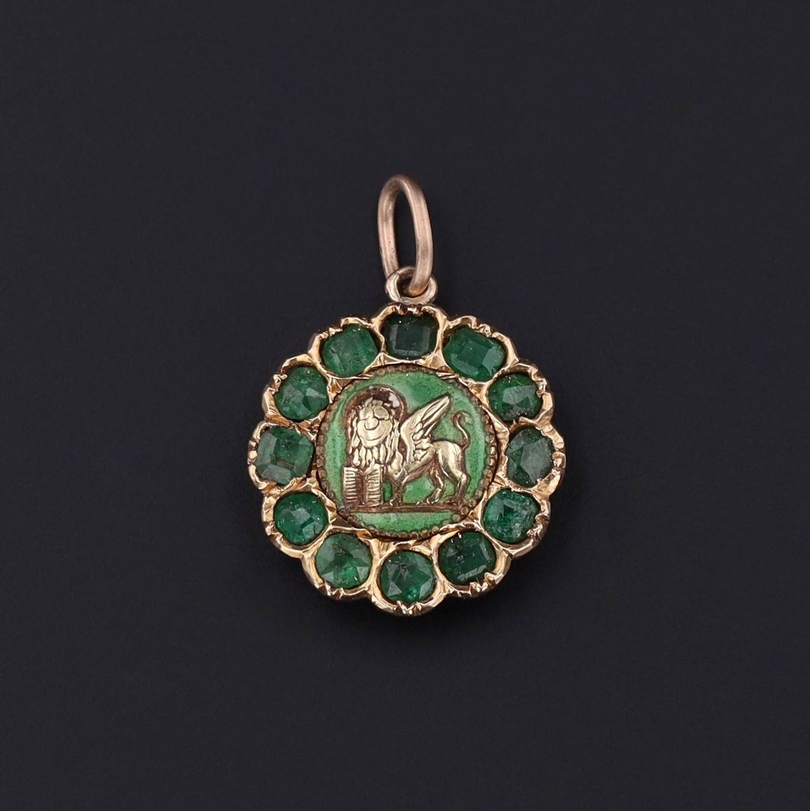 Saint Mark Charm | Winged Lion Charm - Trademark Antiques
