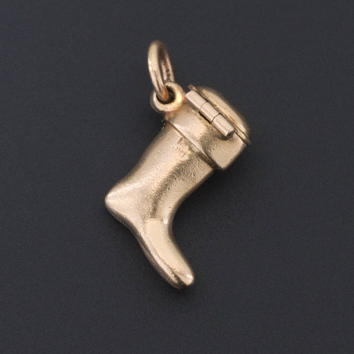 Santa Charm | Moveable Santa in Boot Charm - Trademark Antiques