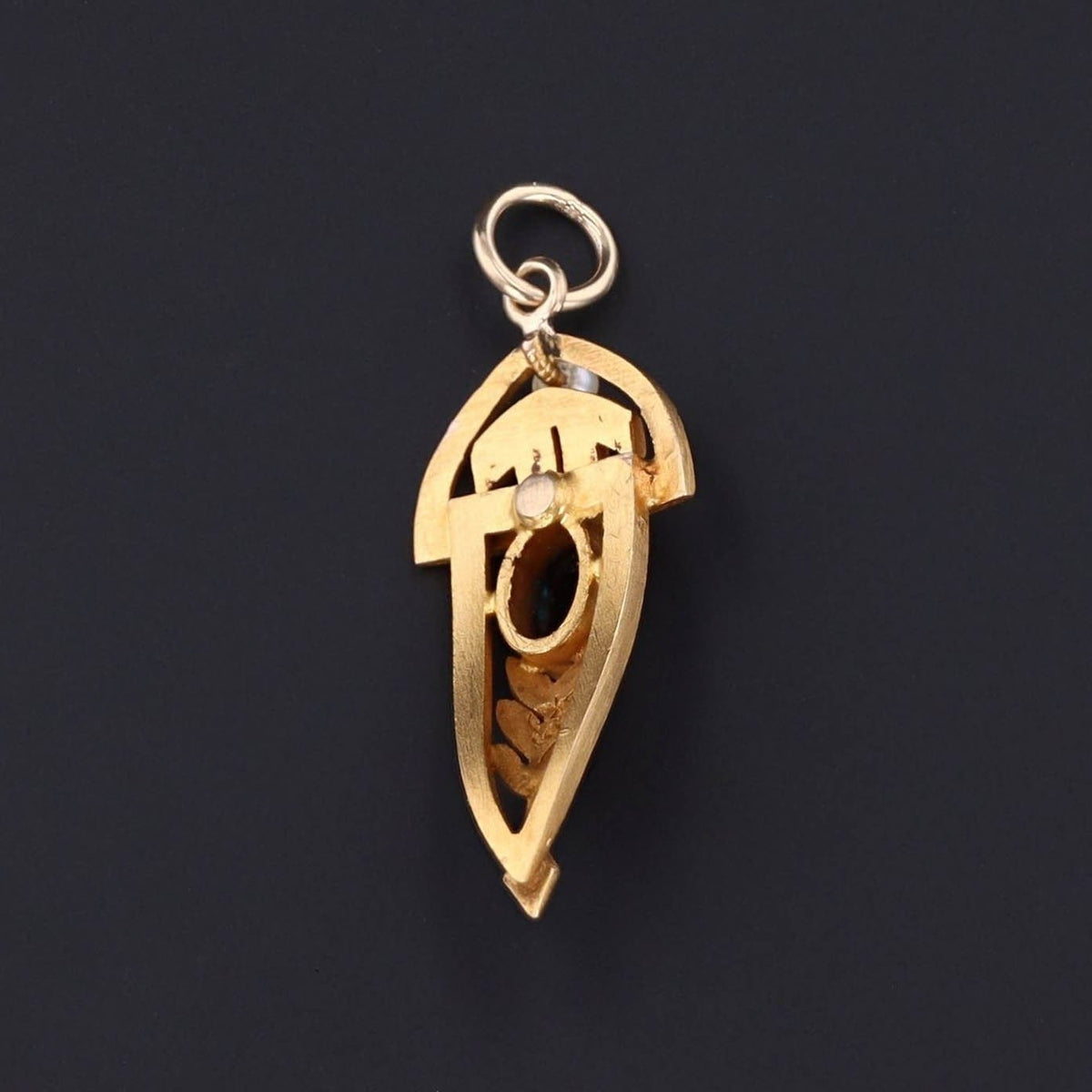 Sapphire Pendant or Charm | 14k Gold Charm - Trademark Antiques