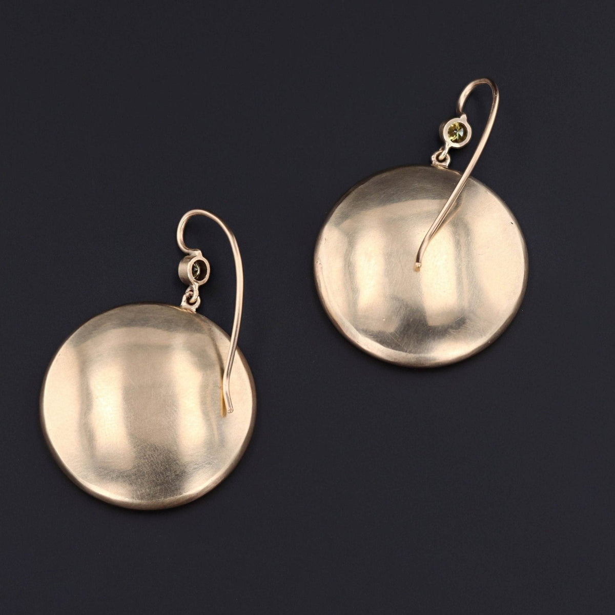 Shakudo Earrings | Antique Heron Earrings - Trademark Antiques