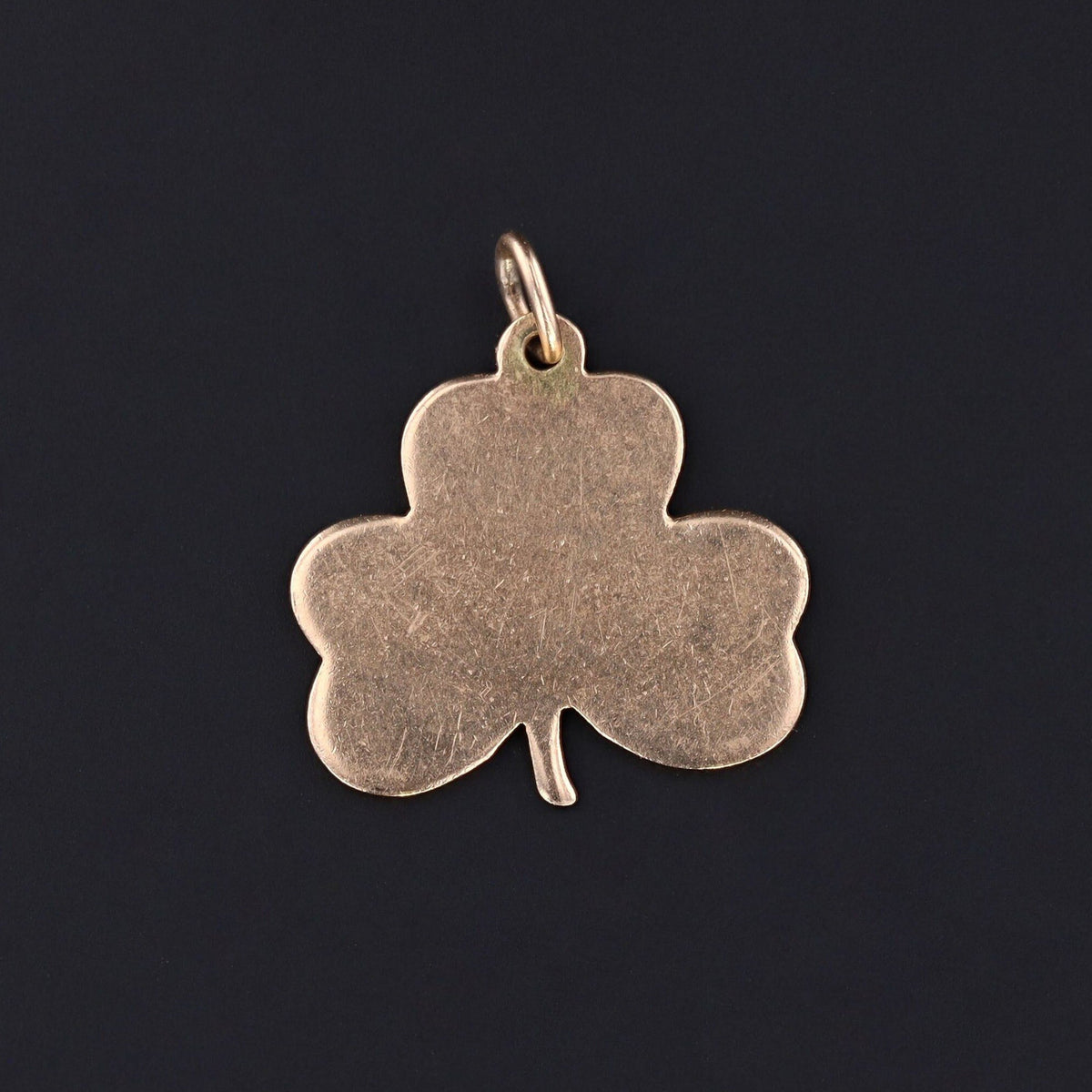 Shamrock Pendant | Vintage Enamel Shamrock Pendant - Trademark Antiques
