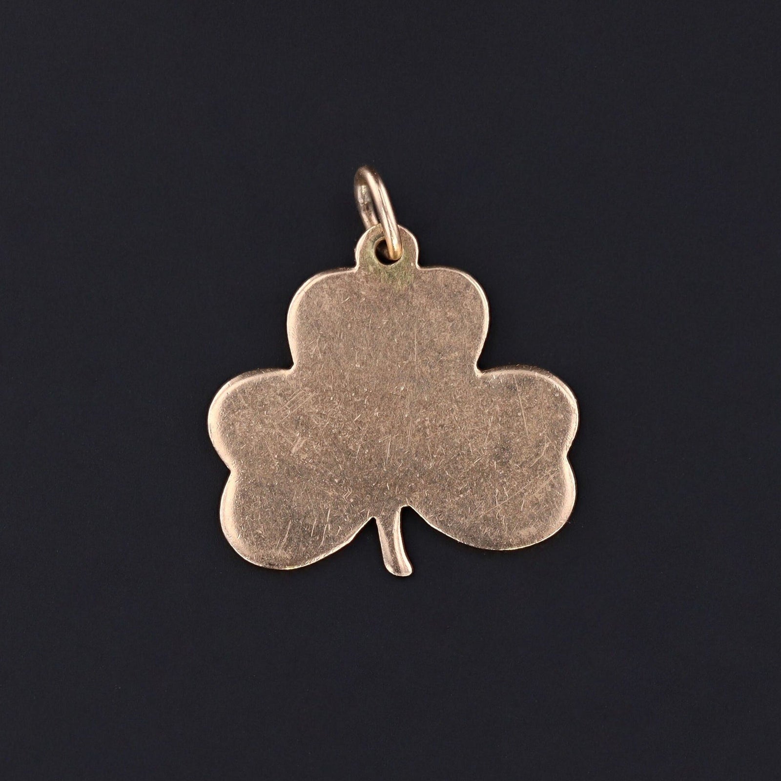 Shamrock Pendant | Vintage Enamel Shamrock Pendant - Trademark Antiques