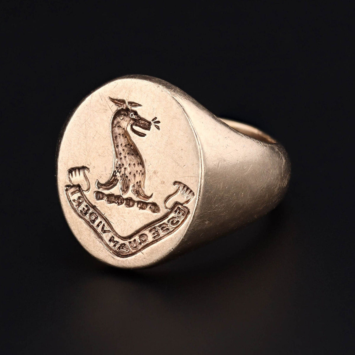 Signet Ring | Family Crest Ring - Trademark Antiques