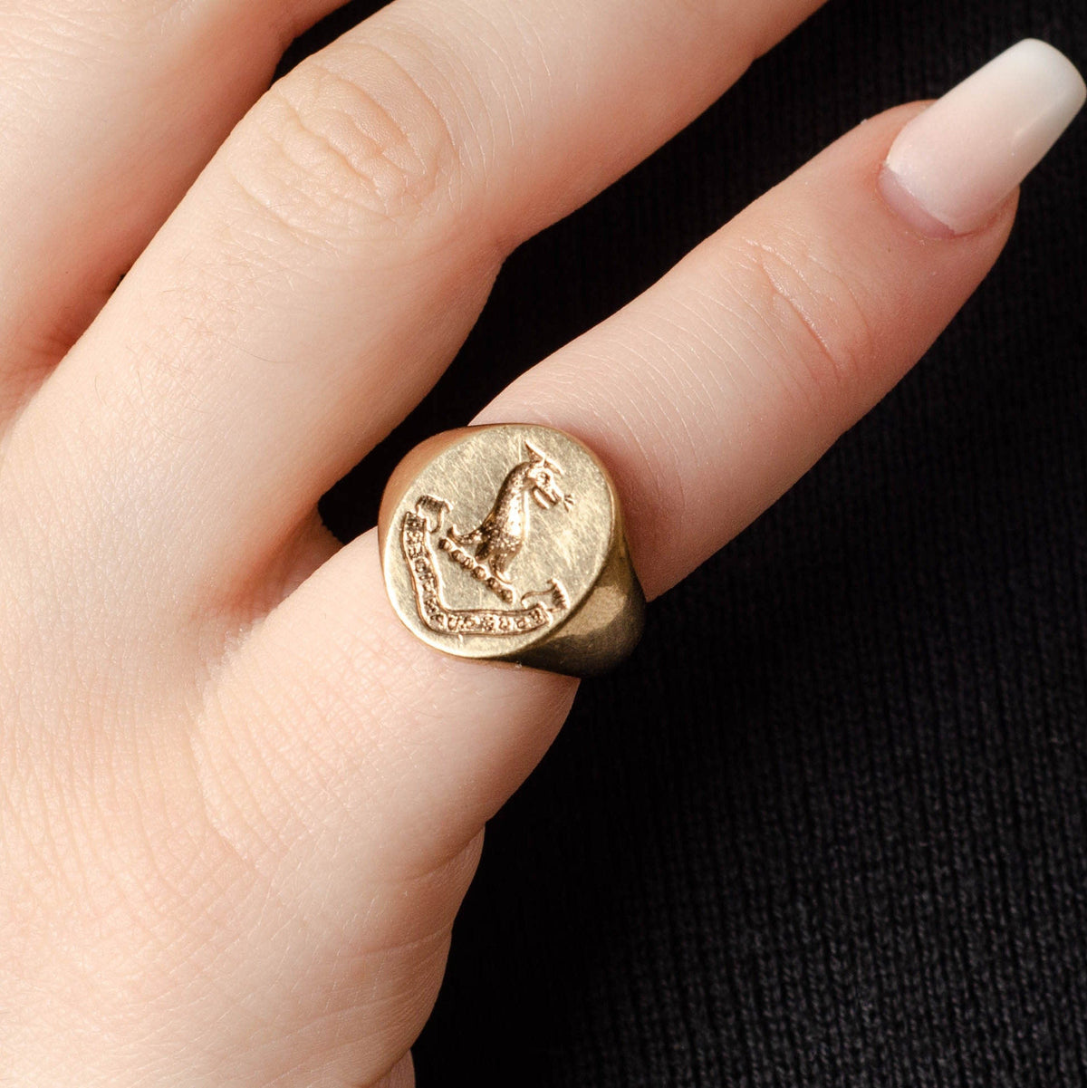 Signet Ring | Family Crest Ring - Trademark Antiques