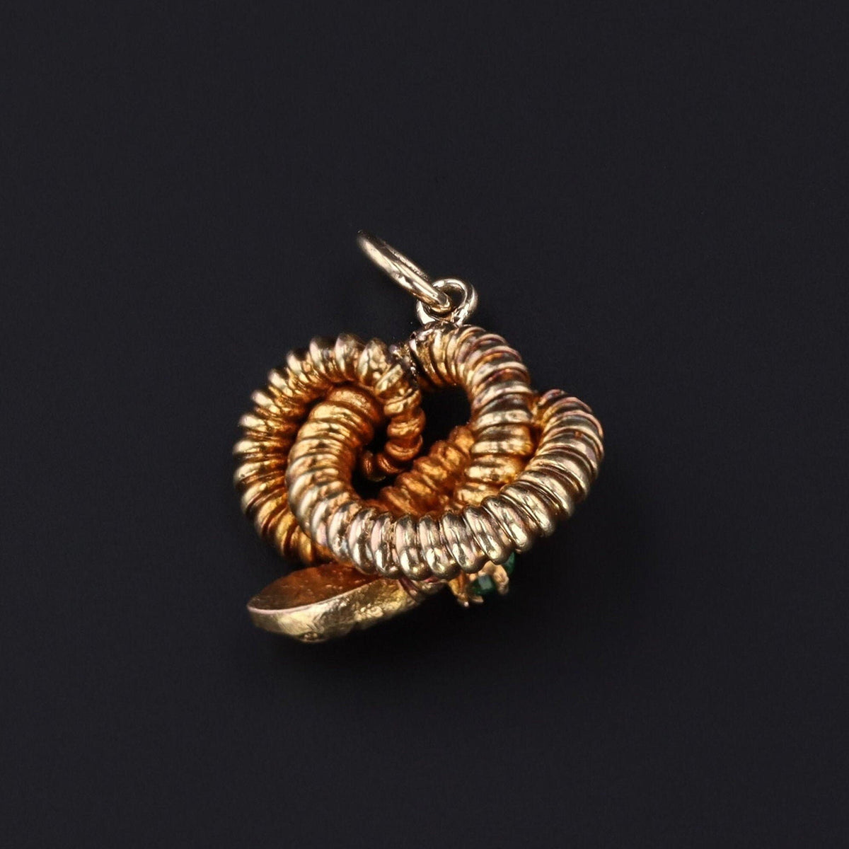 Snake Charm | 14k Gold Snake Charm - Trademark Antiques