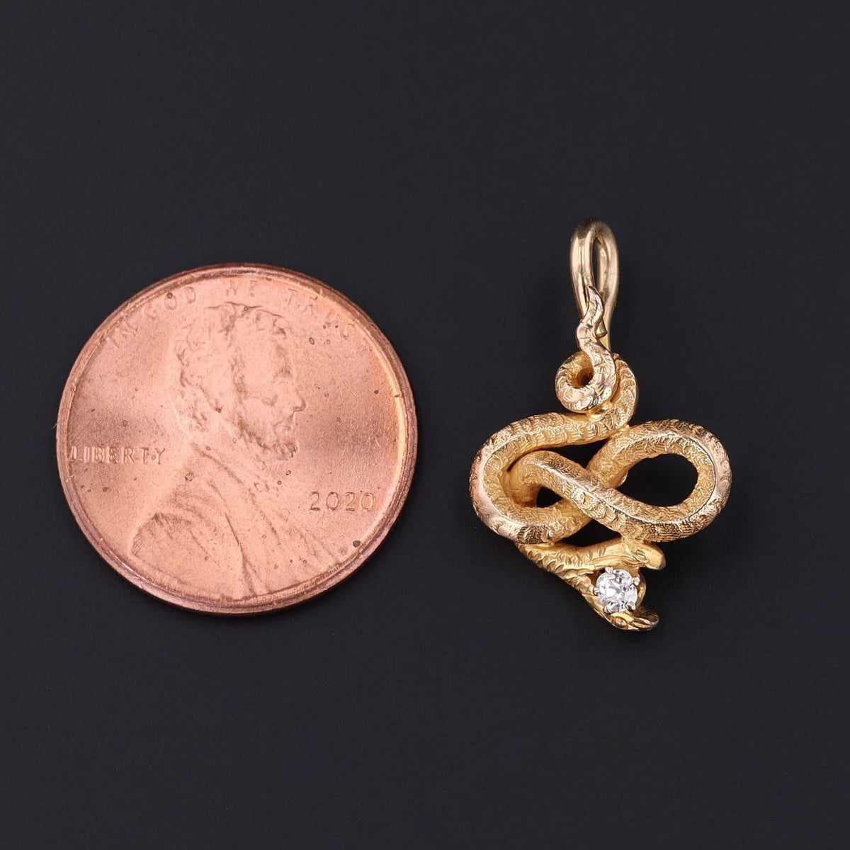 Snake Charm | Antique Charm - Trademark Antiques