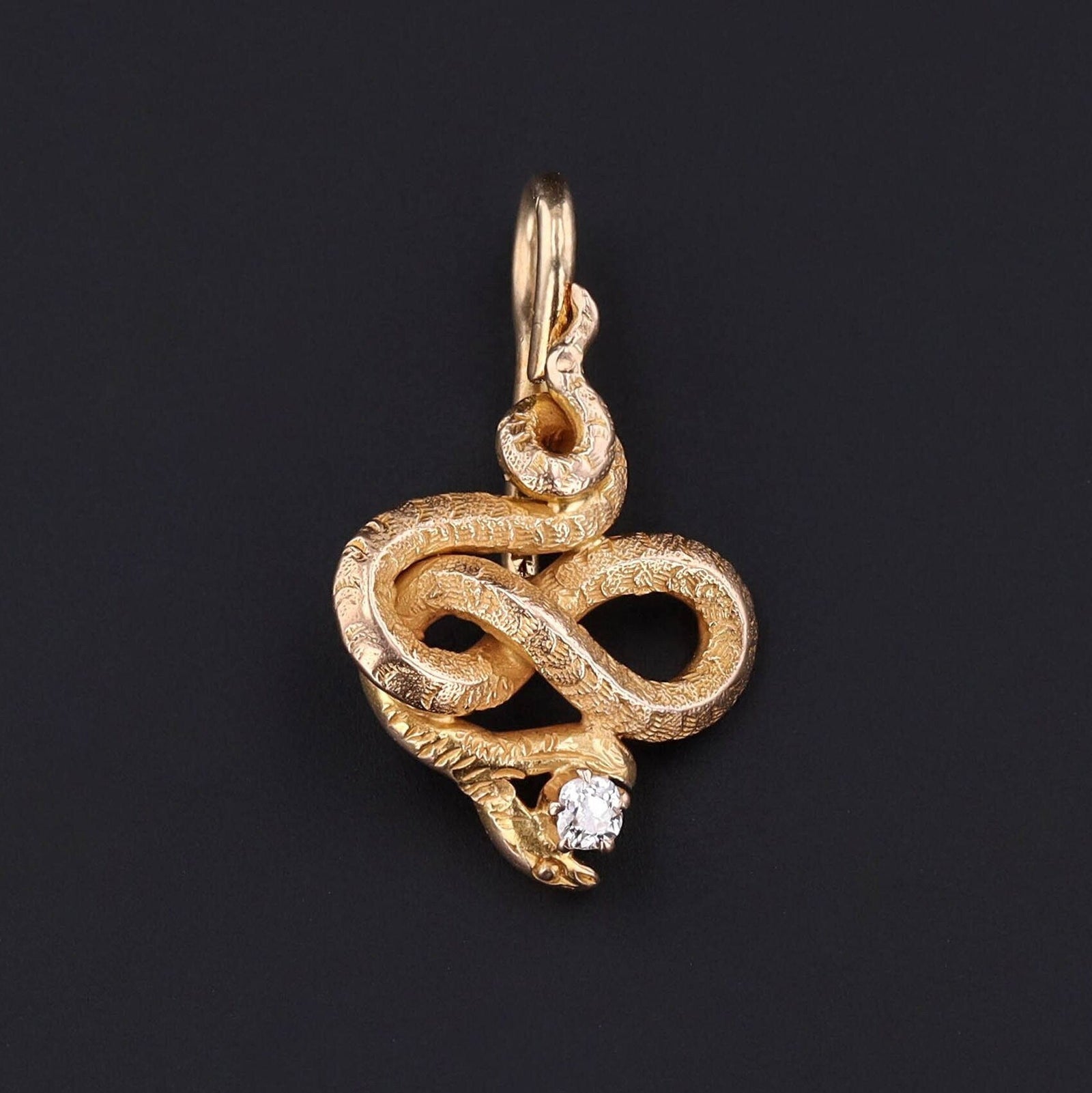 Snake Charm | Antique Charm - Trademark Antiques
