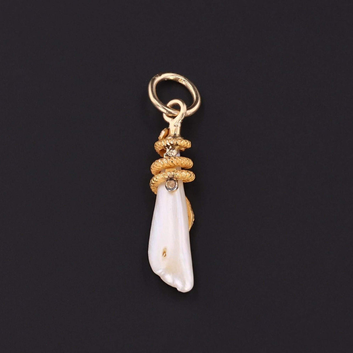 Snake Charm | Pearl Snake Charm - Trademark Antiques