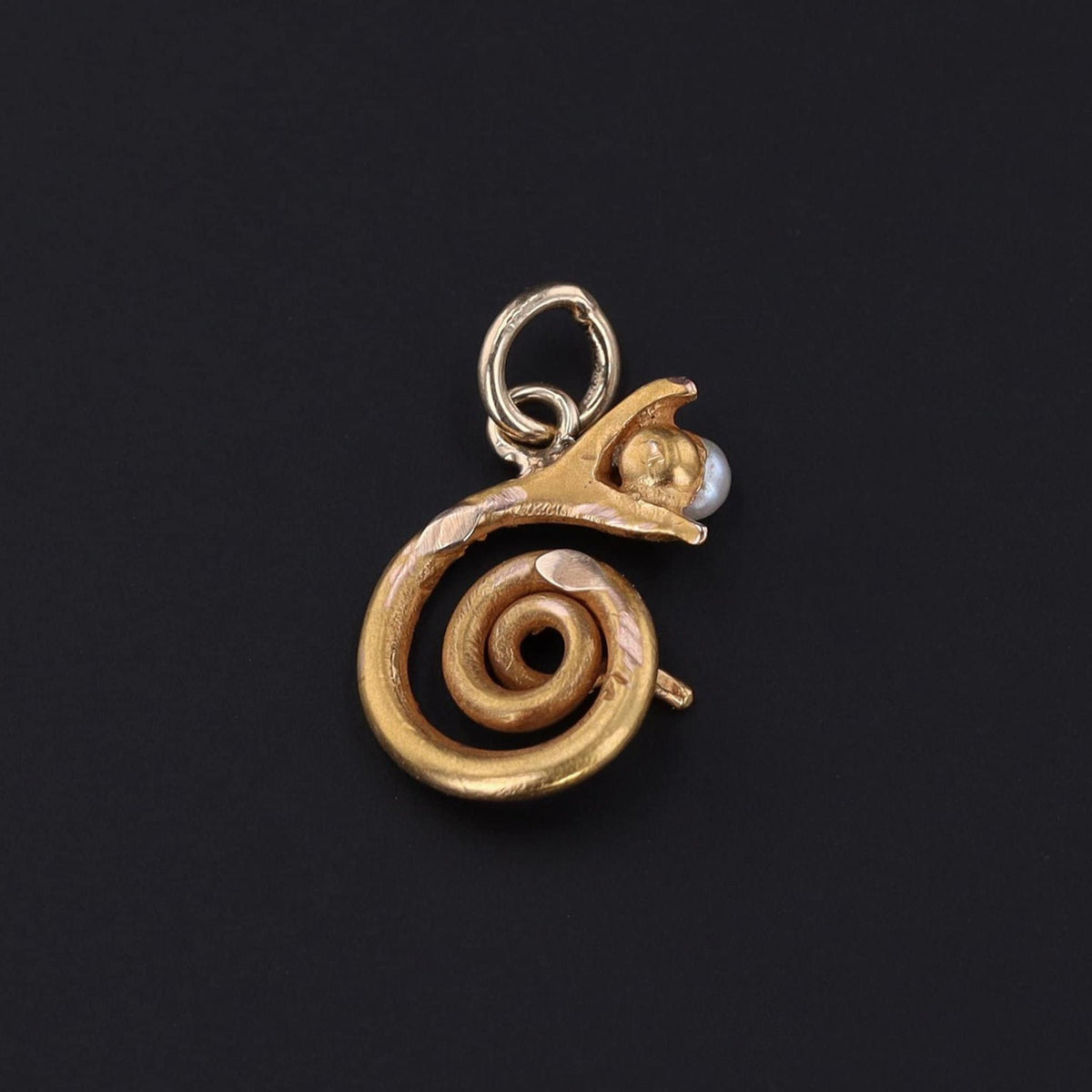 Snake Charm | Pearl Snake Charm - Trademark Antiques