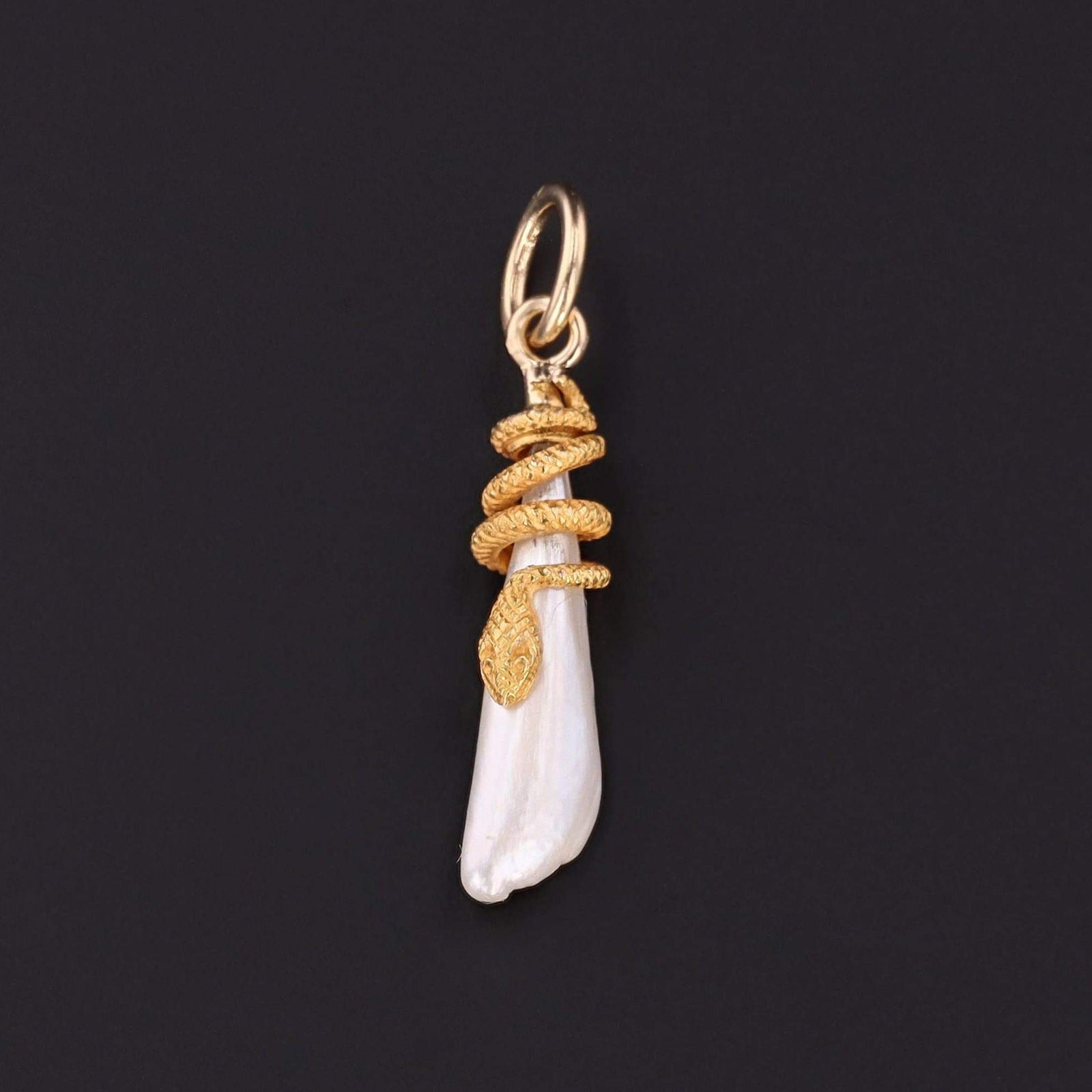 Snake Charm | Pearl Snake Charm - Trademark Antiques