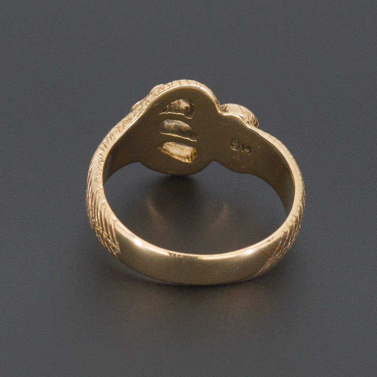 Snake Ring | 14k Gold Snake Ring - Trademark Antiques