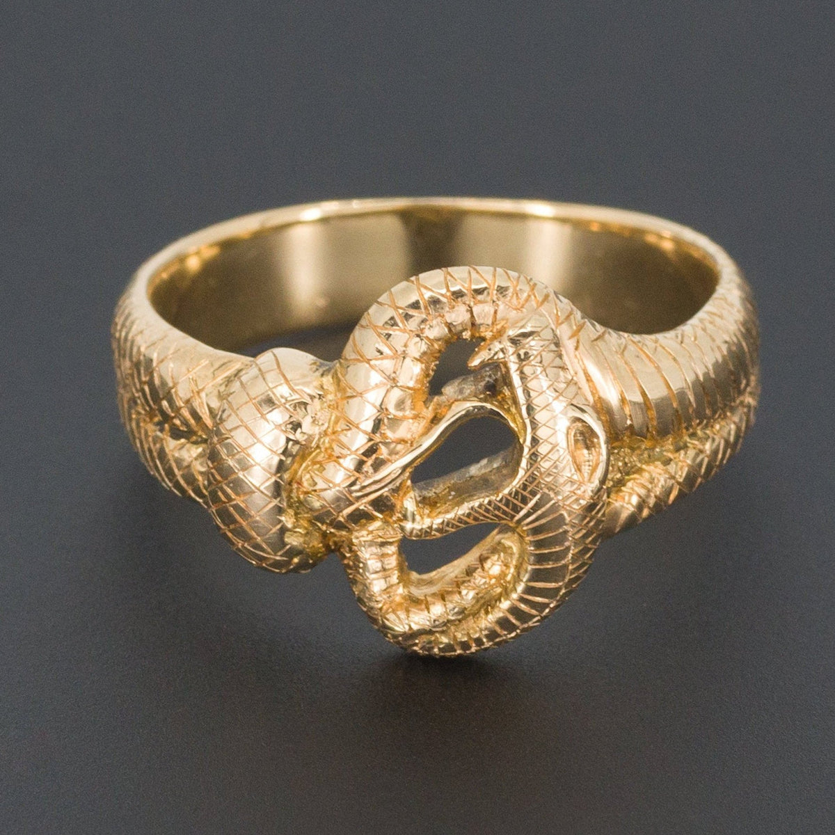 Snake Ring | 14k Gold Snake Ring - Trademark Antiques