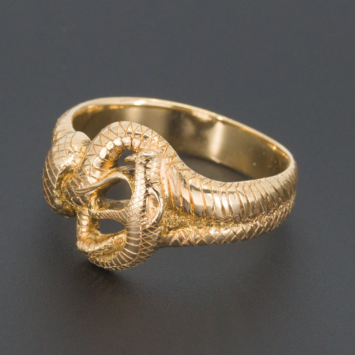 Snake Ring | 14k Gold Snake Ring - Trademark Antiques