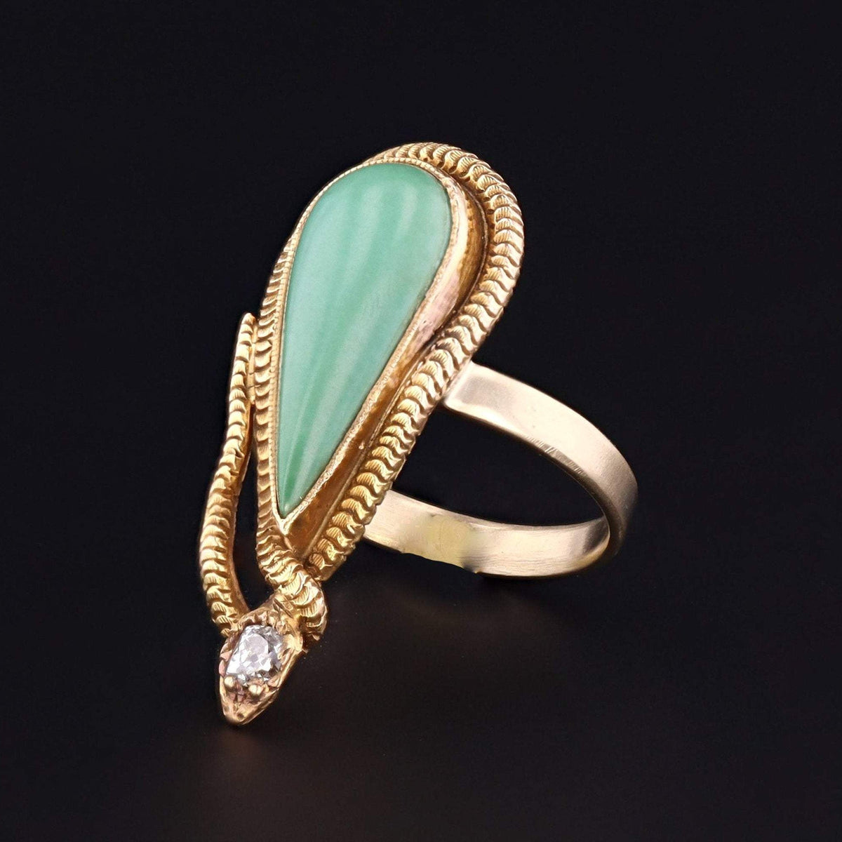 Snake Ring | Turquoise Snake Ring - Trademark Antiques