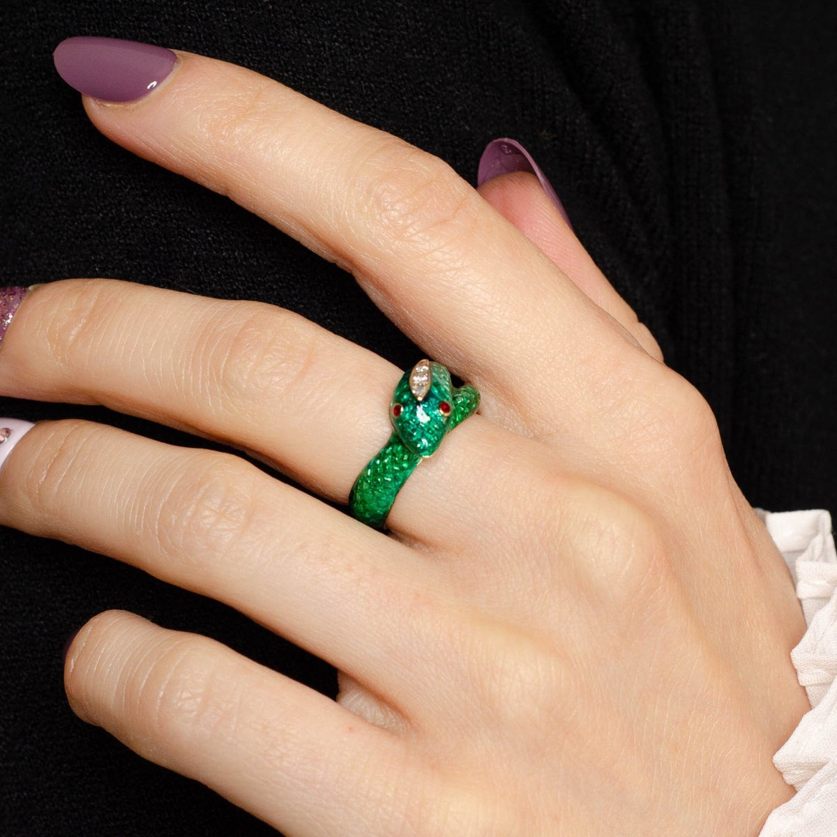 Snake Ring | Vintage Snake Ring - Trademark Antiques