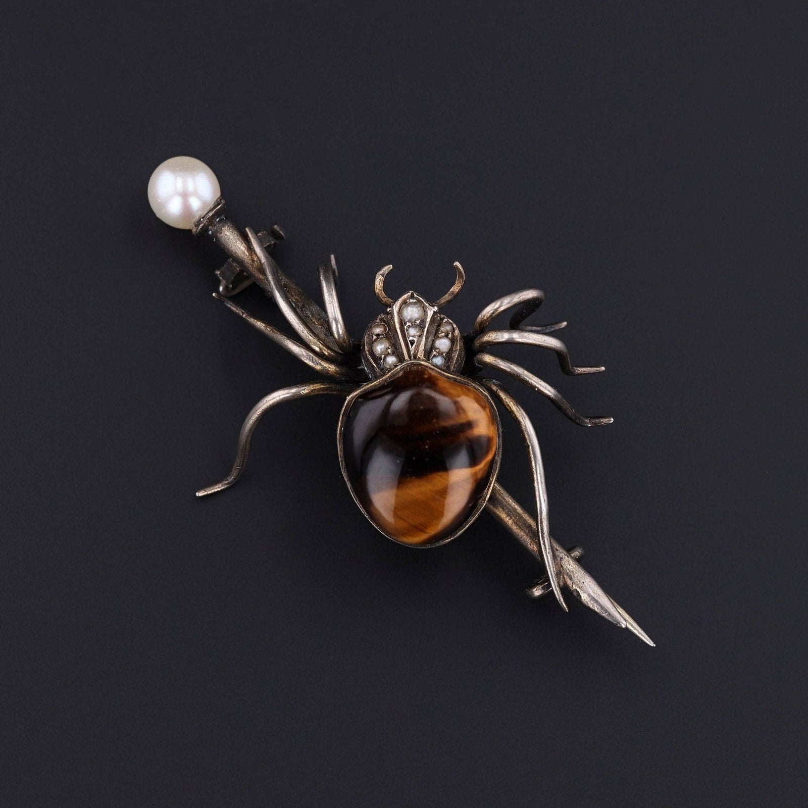 Spider Brooch | Antique Brooch - Trademark Antiques