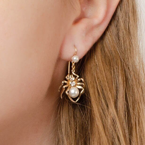 Spider Earrings | Vintage Earrings - Trademark Antiques