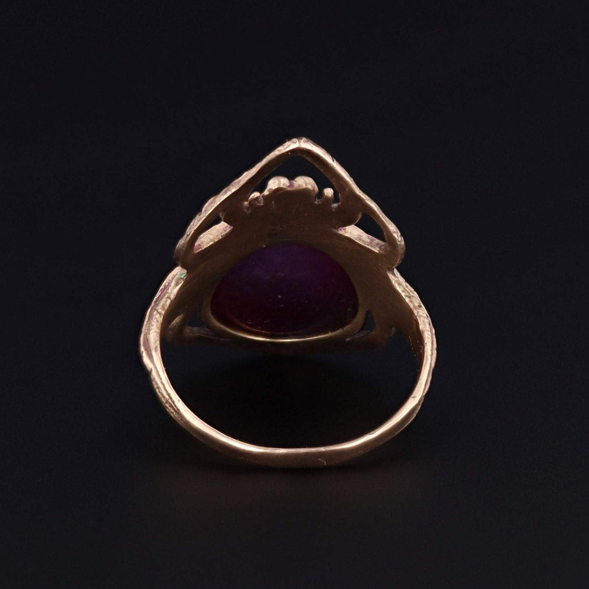 Spider Ring | 14k Gold Star Ruby Spider Ring - Trademark Antiques