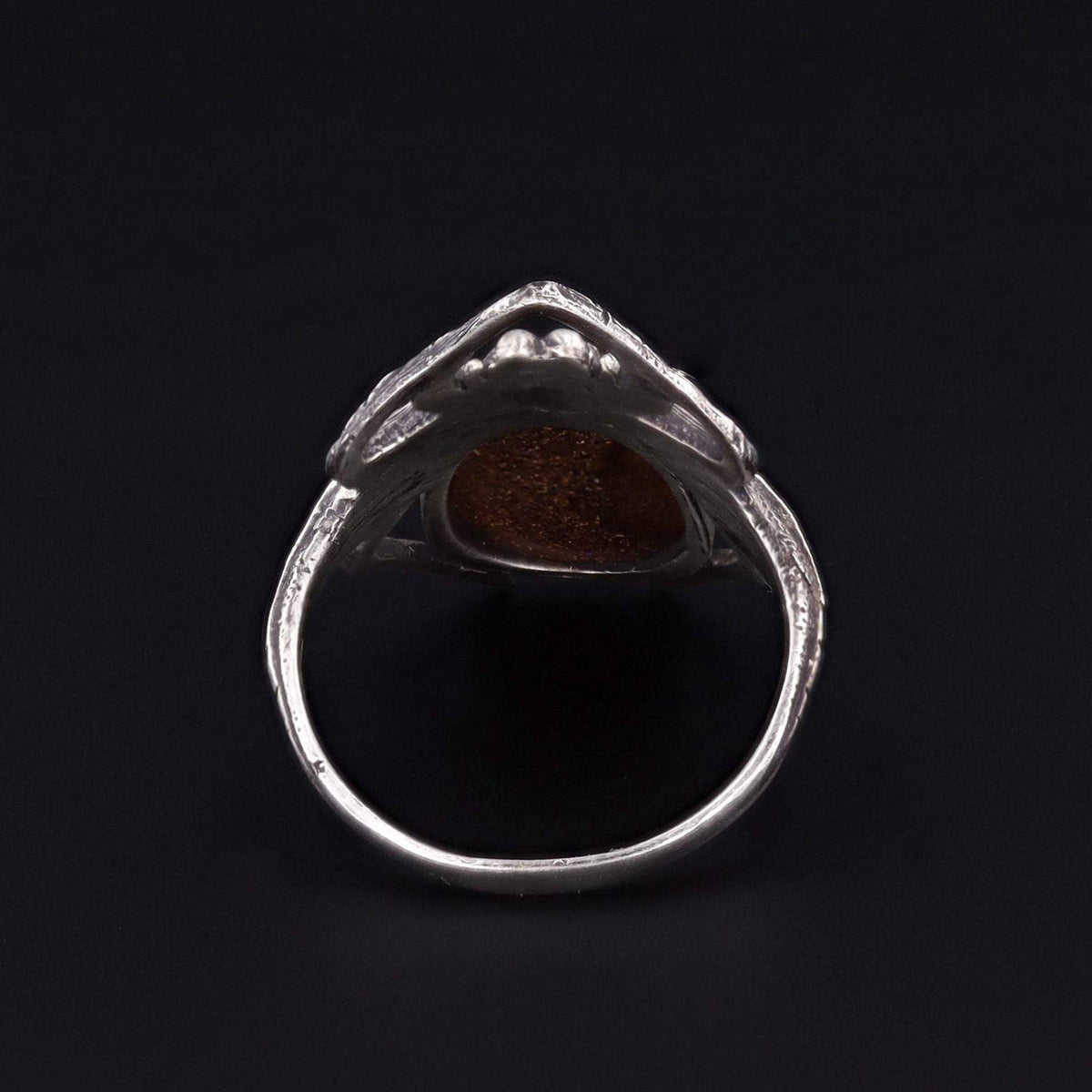 Spider Ring | Silver Boulder Opal Spider Ring - Trademark Antiques