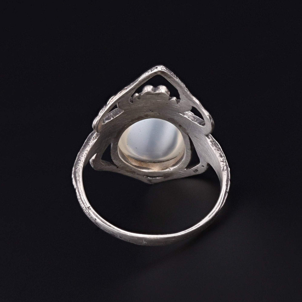 Spider Ring | Silver Moonstone Spider Ring - Trademark Antiques