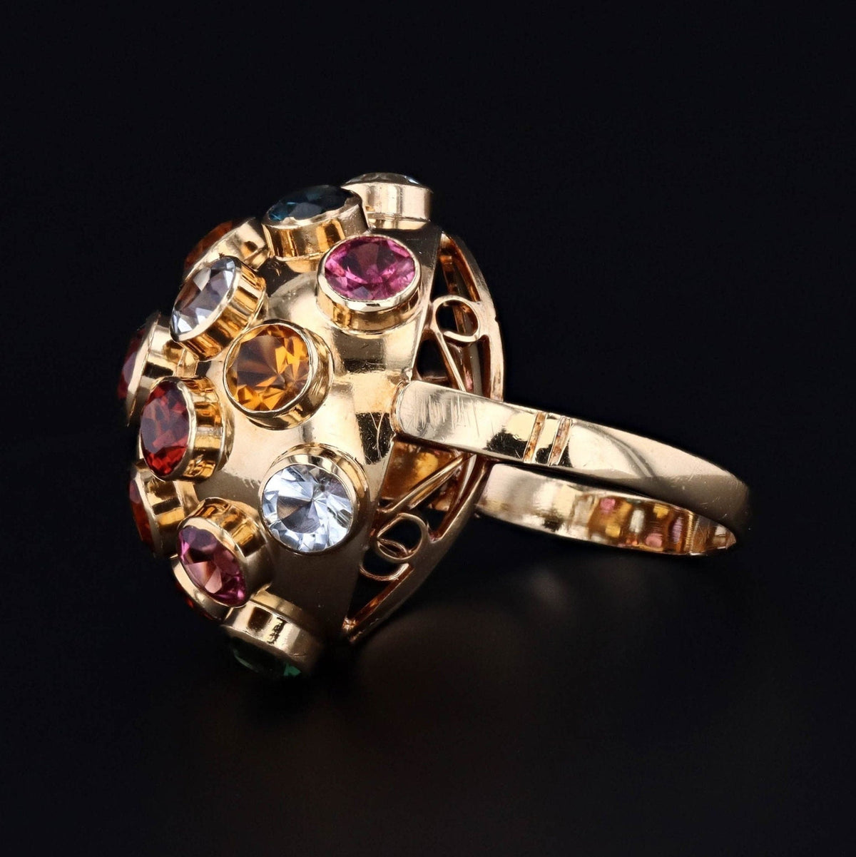 Sputnik Ring | 18k Ring - Trademark Antiques