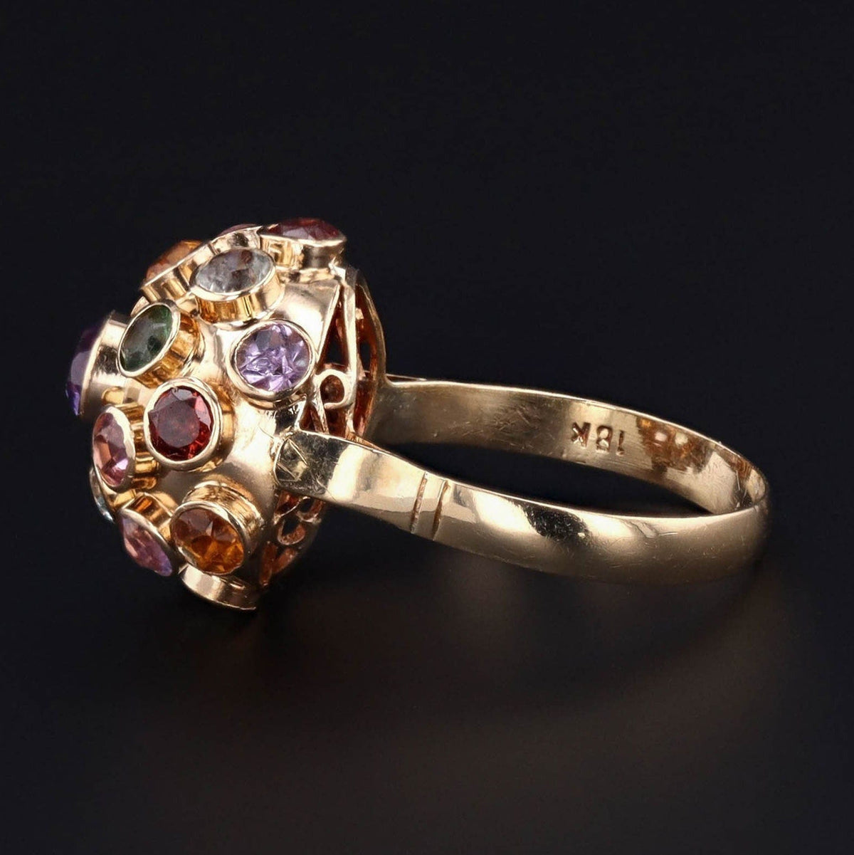Sputnik Ring | 18k Ring - Trademark Antiques