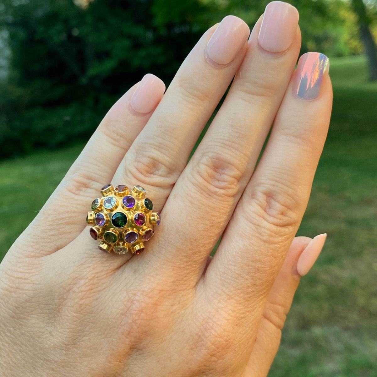 Sputnik Ring | 18k Ring - Trademark Antiques