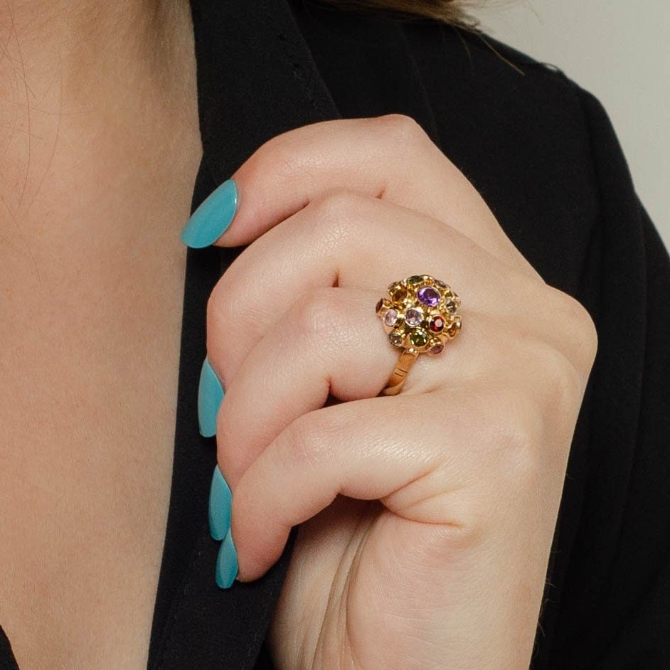 Sputnik Ring | 18k Ring - Trademark Antiques