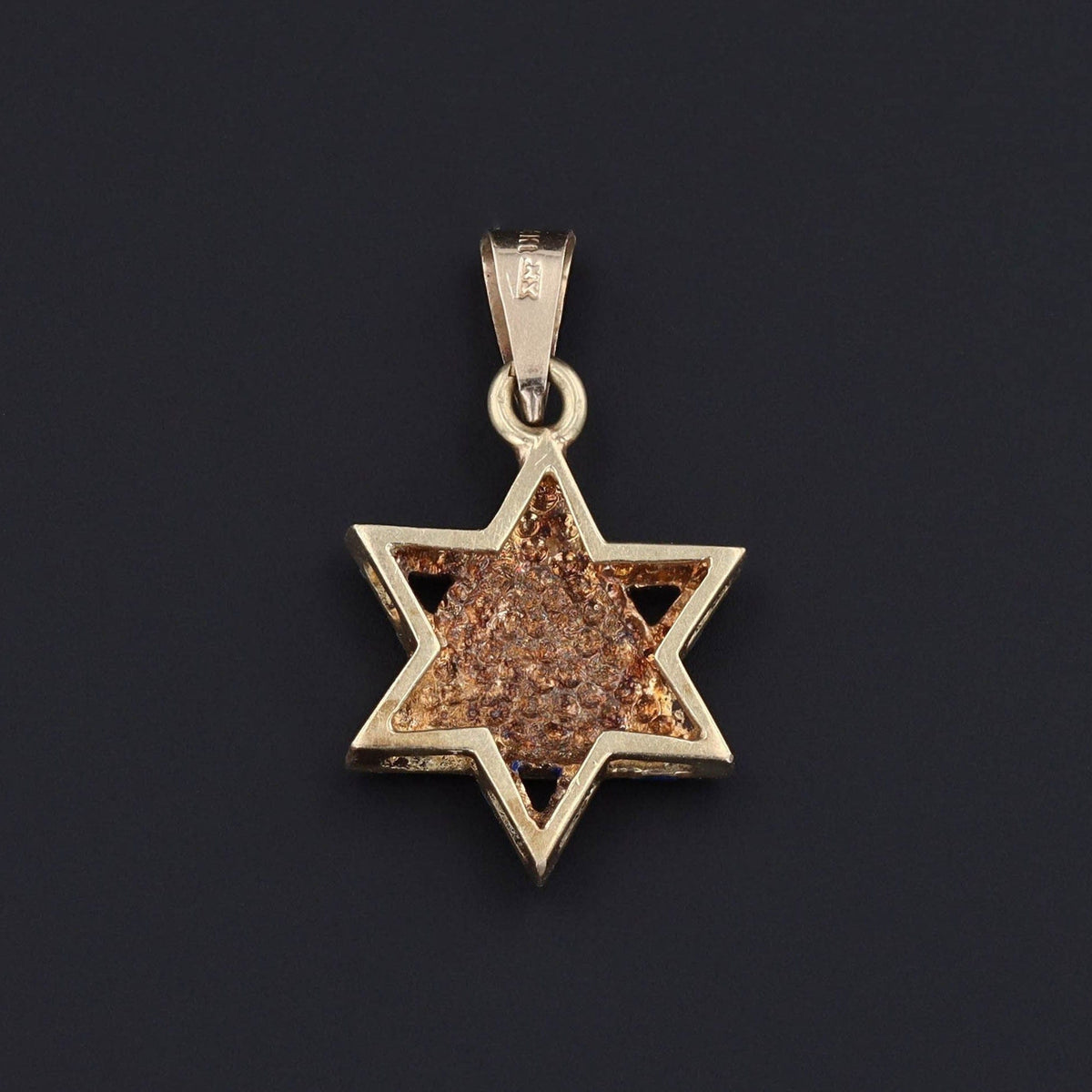 Star of David Charm | Enamel Star of David Pendant - Trademark Antiques