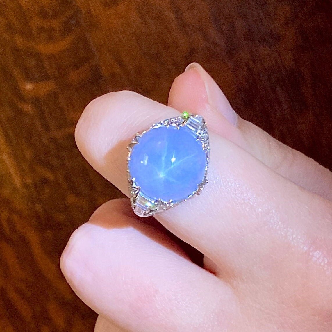 Star Sapphire Ring | Vintage Ring - Trademark Antiques