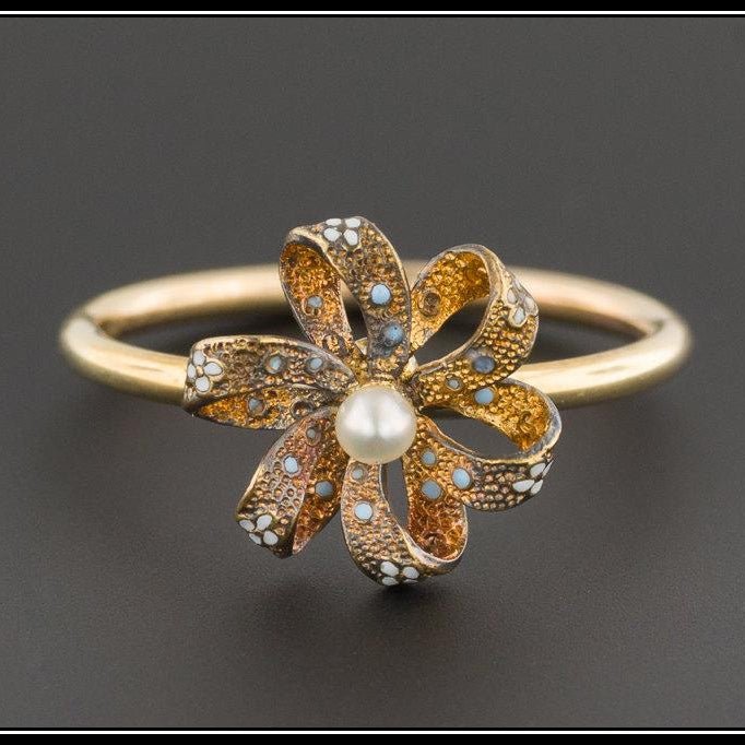 Stick Pin Conversion Ring | Antique Stick Pin Ring - Trademark Antiques