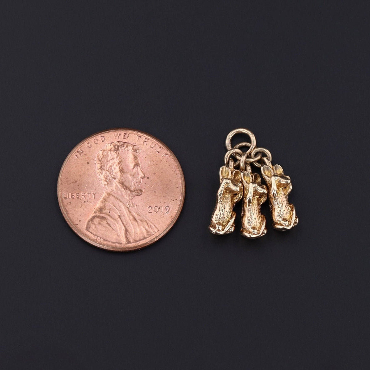 Three Blind Mice Charm | Mouse Pendant - Trademark Antiques