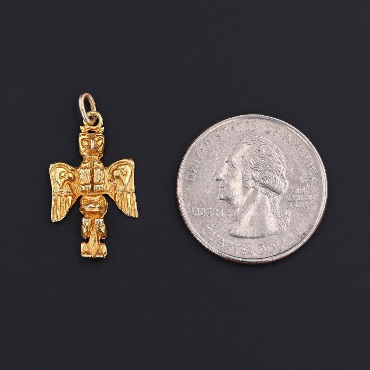 Totem Pole Charm | Alaska Pendant - Trademark Antiques