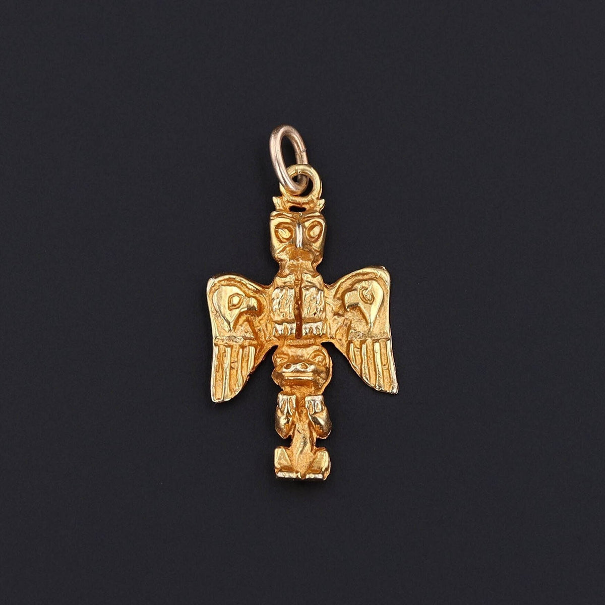 Totem Pole Charm | Alaska Pendant - Trademark Antiques