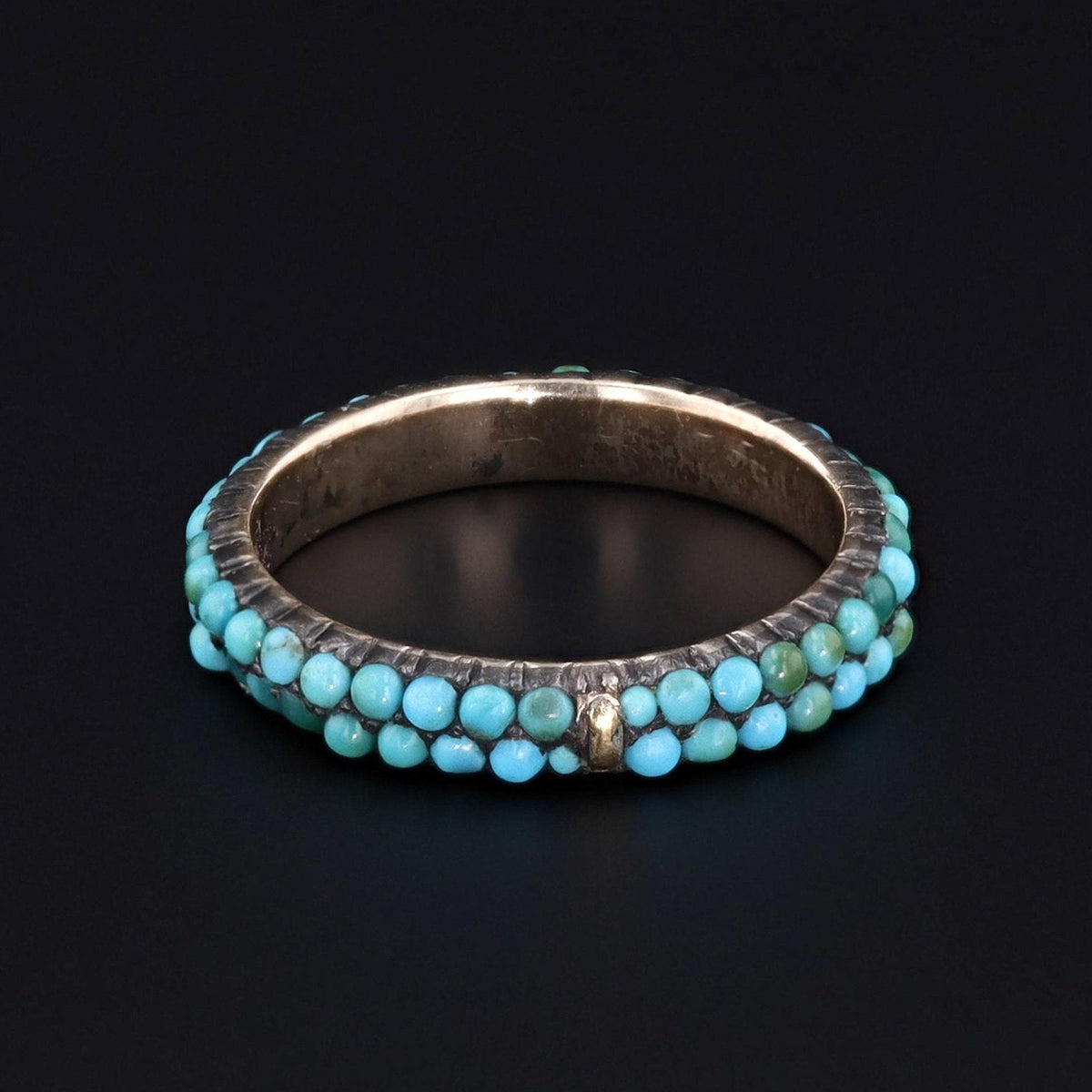 Turquoise Band | Antique Turquoise Ring - Trademark Antiques